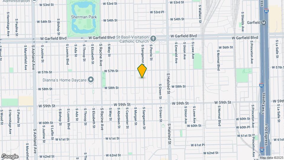 5730 S Sangamon St Map and Location Details