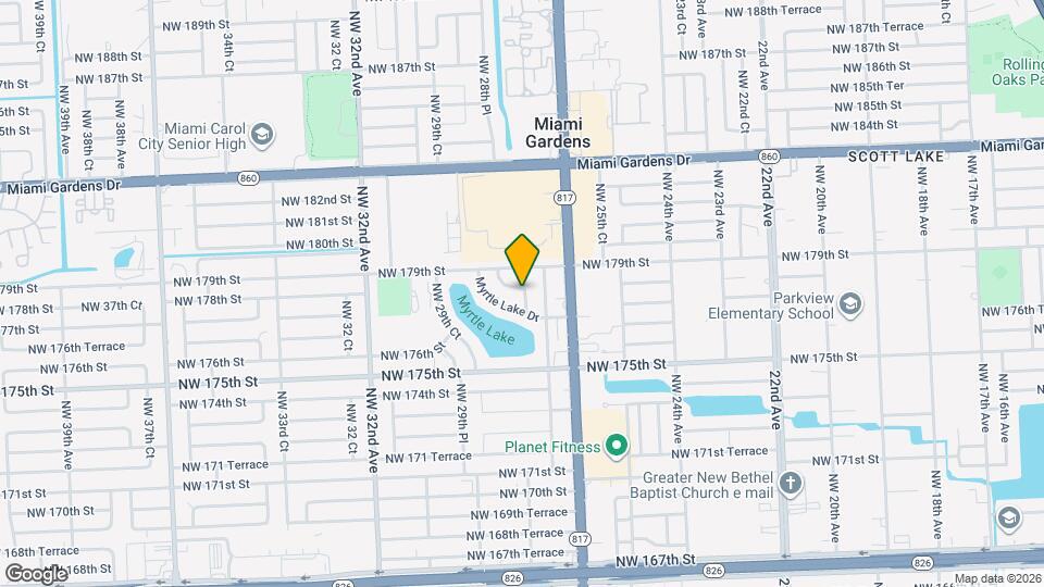 17800 NW 28th Ct Map and Location Details