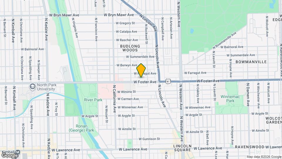 2620 W Foster Ave Map and Location Details