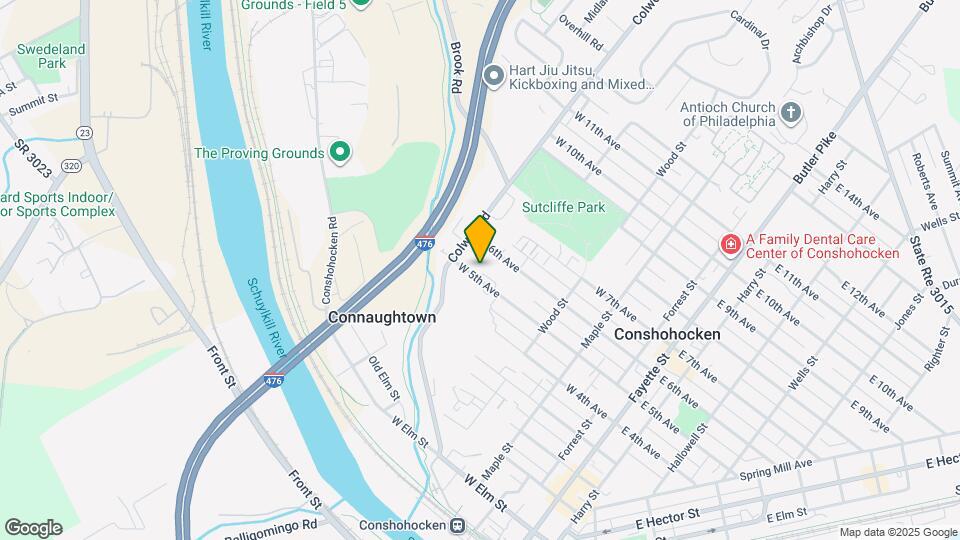 434 W 5th Ave Map and Location Details