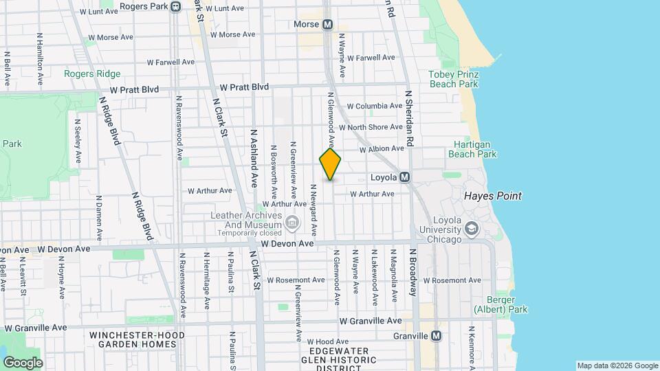 6532 N Glenwood Ave Mapa y Detalles de la Ubicación
