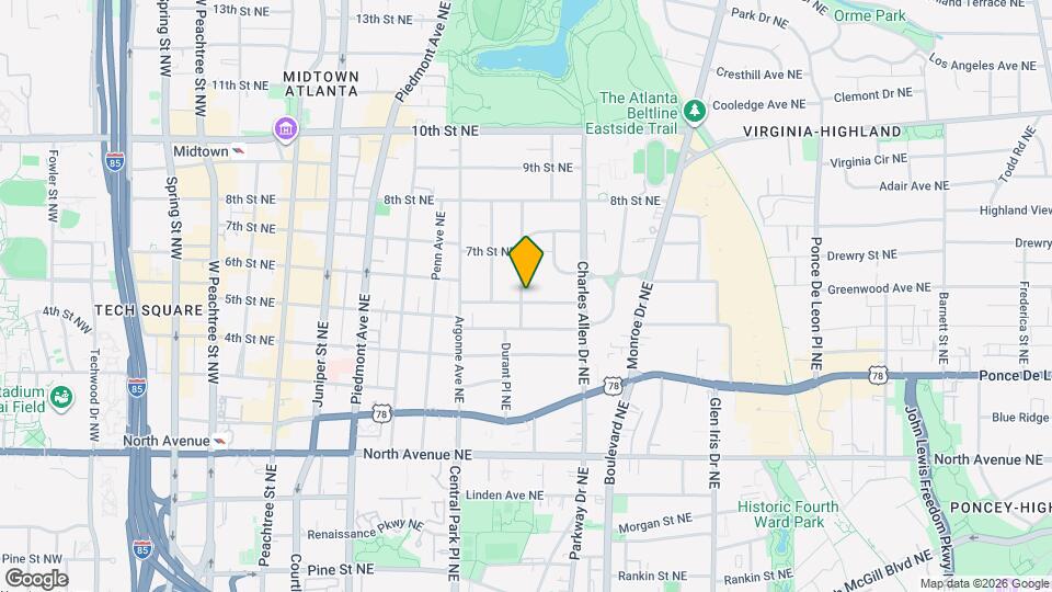 801 Durant Pl NE Map and Location Details