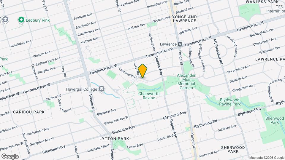 105 Chatsworth Dr Map and Location Details