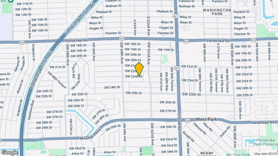 6240 SW 22nd Ct Map and Location Details