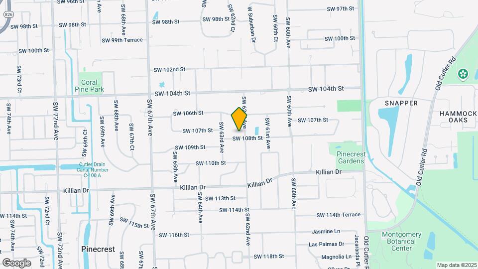 6205 SW 108th St Map and Location Details
