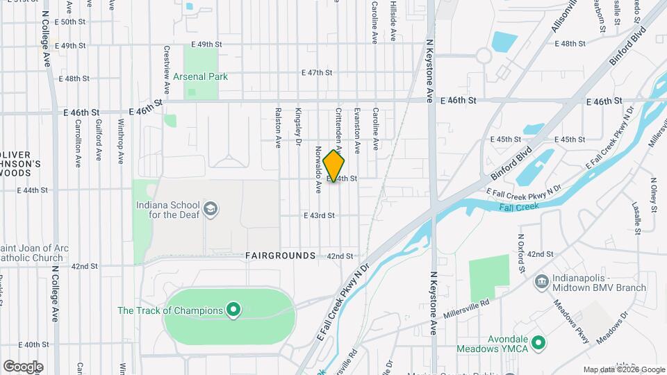 4348 Crittenden Ave Map and Location Details
