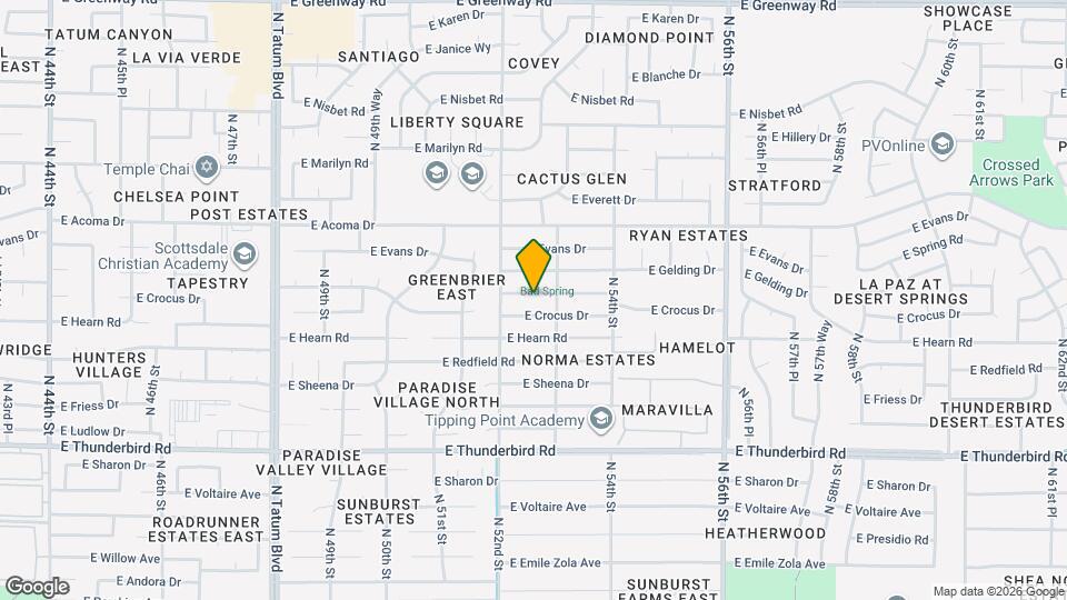 5229 E Winchcomb Dr Map and Location Details