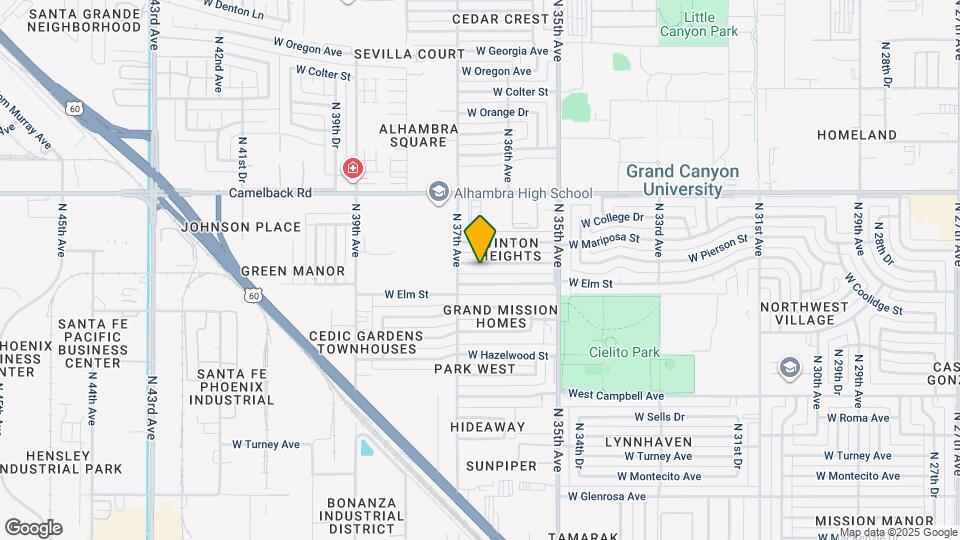 3633 W Pierson St Map and Location Details