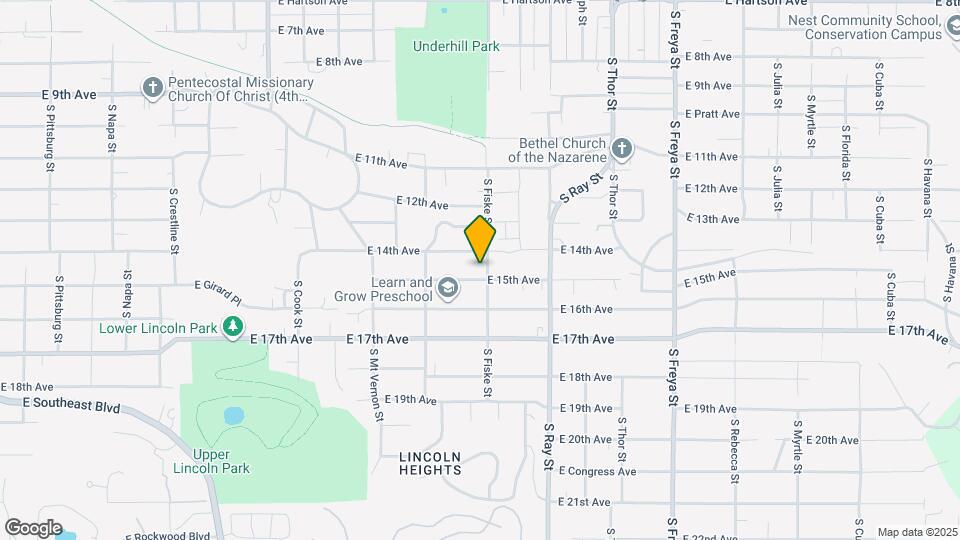 3025 E 15th Ave Map and Location Details