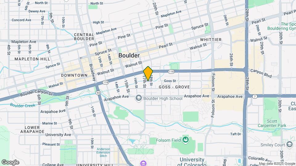 1633 18th St, Unit 2 Map and Location Details