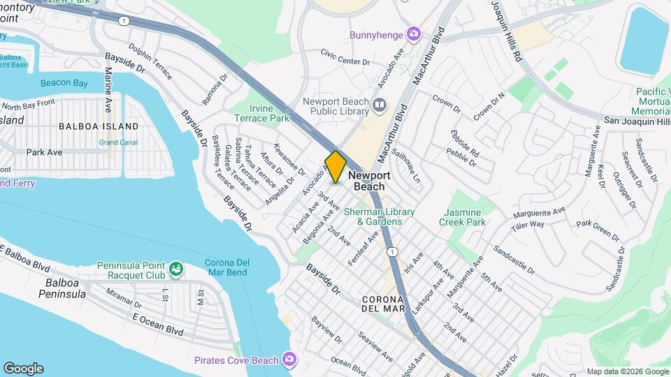 614 Acacia Ave Map and Location Details