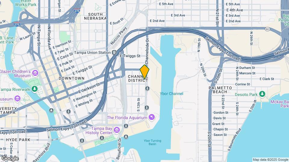 1002 Channelside Dr Map and Location Details