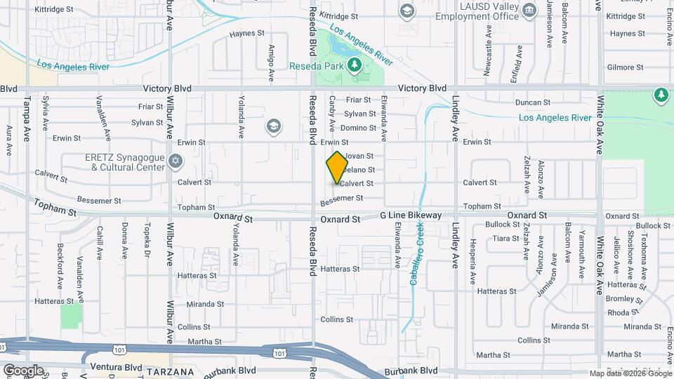 18424 Calvert St Map and Location Details