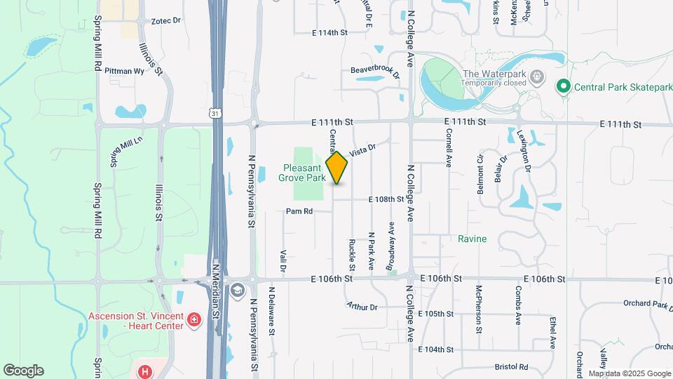 10807 Central Ave Map and Location Details