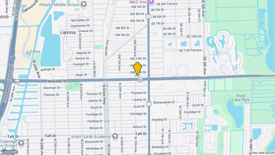 54 SW 16th St Map and Location Details