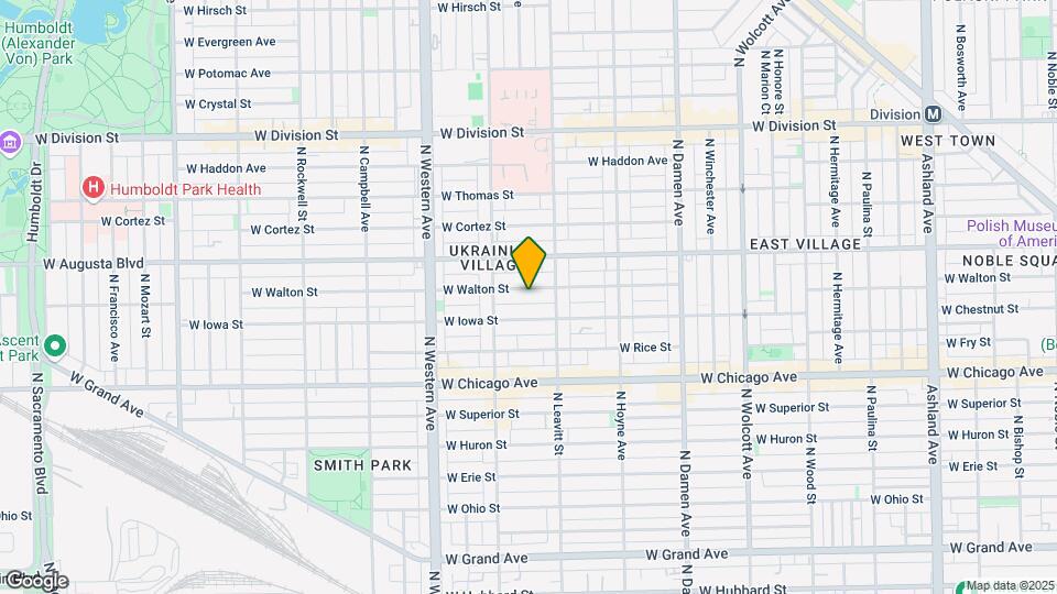2225 W Walton St, Unit M02B Map and Location Details