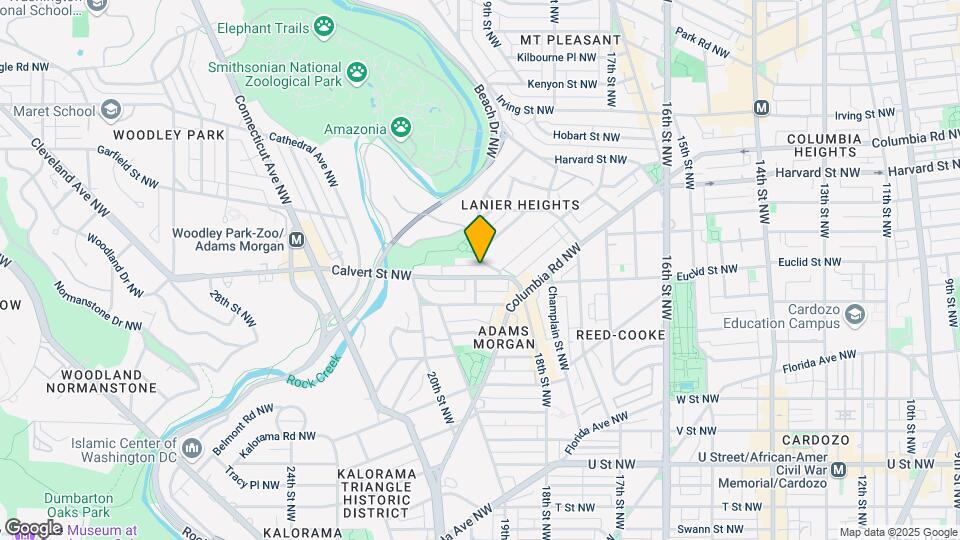 1843 Calvert St NW Map and Location Details