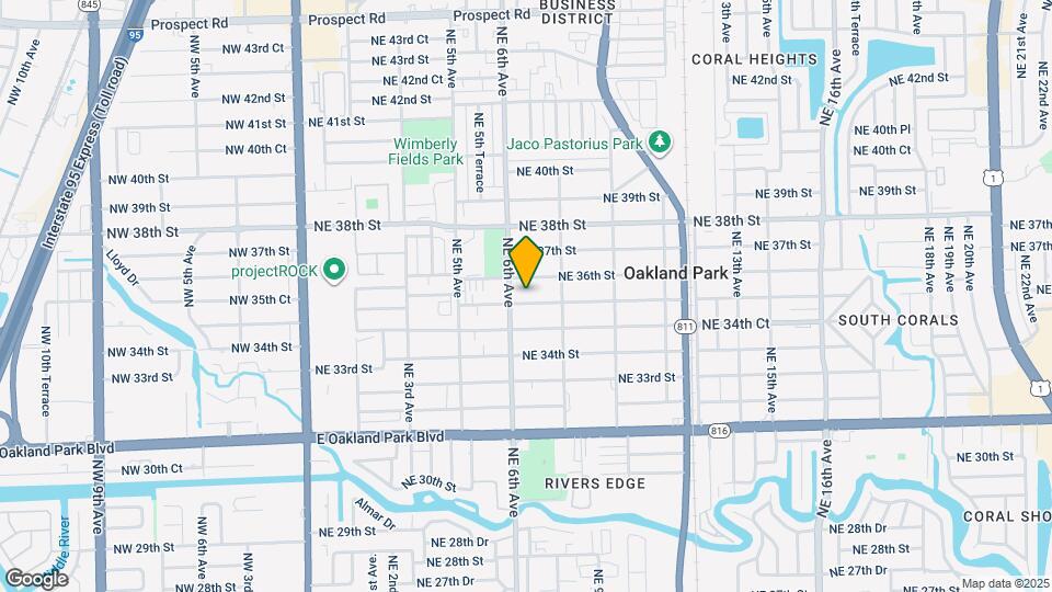 645 NE 35th St Map and Location Details