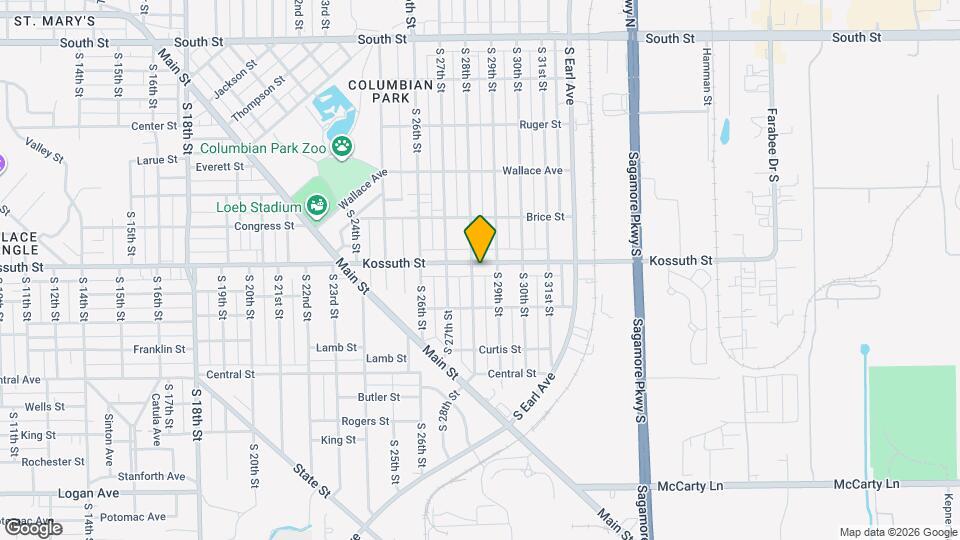 2805 Kossuth St Map and Location Details