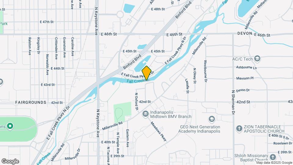 3534 E Fall Creek Pkwy N Dr Map and Location Details