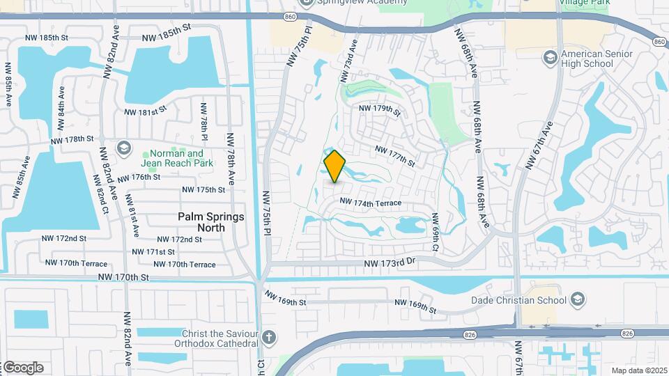 7369 NW 174th Terrace Map and Location Details