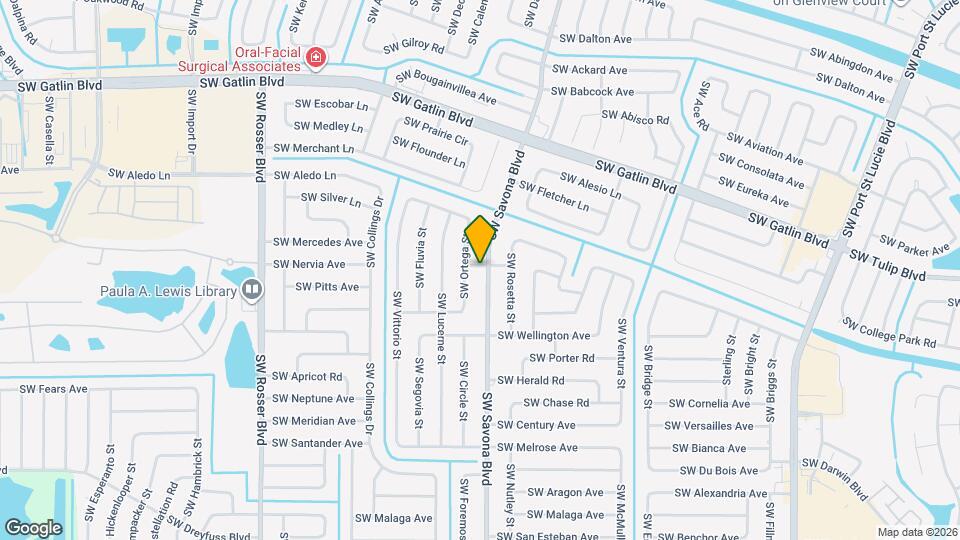 2902 SW Savona Blvd Mapa y Detalles de la Ubicación