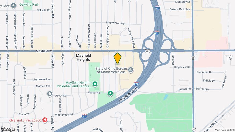 1557 Woodrow Ave Map and Location Details