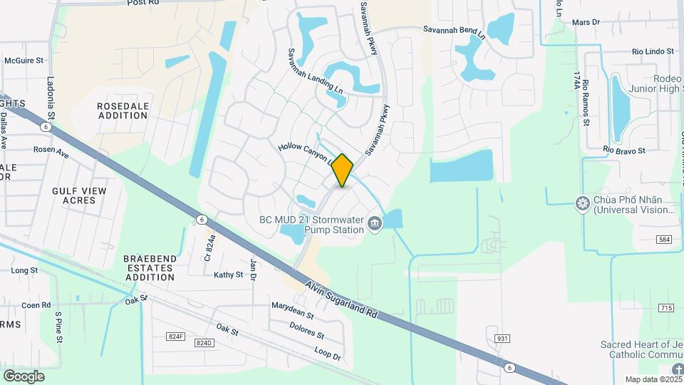 5716 Montclair Hill Ln Map and Location Details