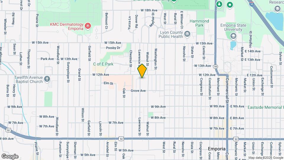 1034 Lawrence St Map and Location Details