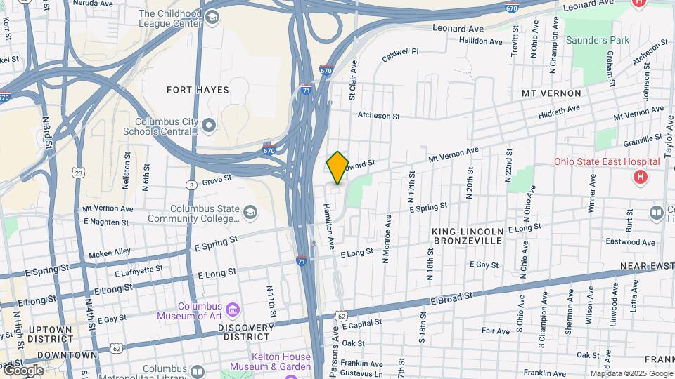 754 Mt Vernon Ave Map and Location Details