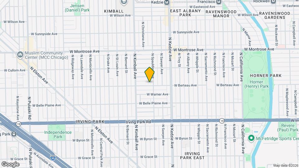 3310 W Berteau Ave, Unit 2 Map and Location Details