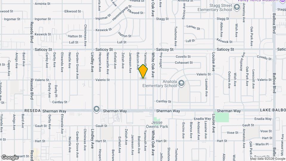 17750 Valerio St, Unit 17750 Mapa y Detalles de la Ubicación