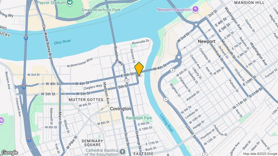 418 Garrard St, Unit 1st Floor Map and Location Details