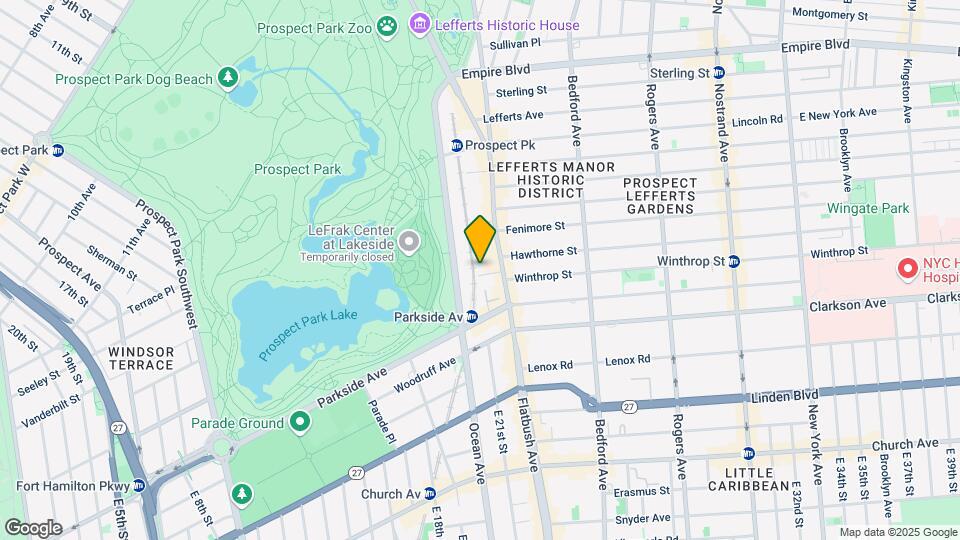 Prospect Lefferts Gardens Map and Location Details