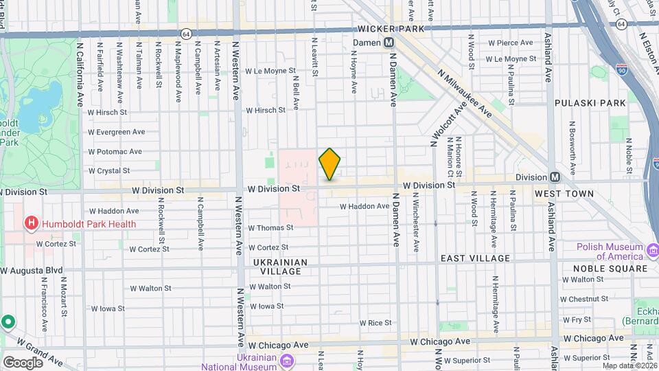 1136 N California Ave Map and Location Details