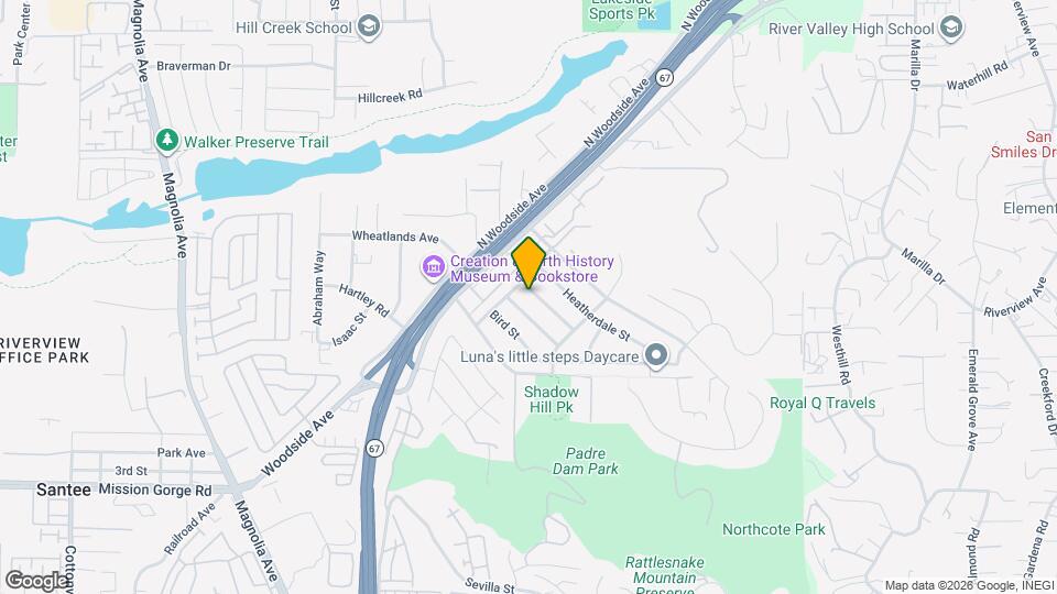 9254 Fairlawn St Map and Location Details