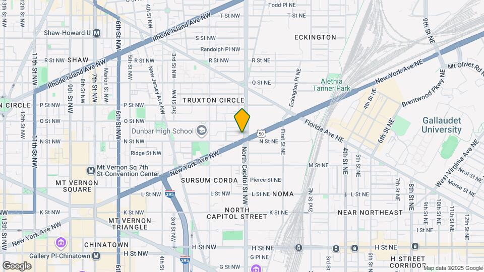 1304 N Capitol St NW, Unit A Mapa y Detalles de la Ubicación