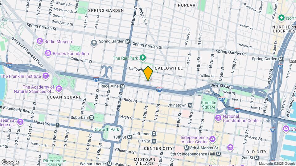 1201 Vine St Map and Location Details