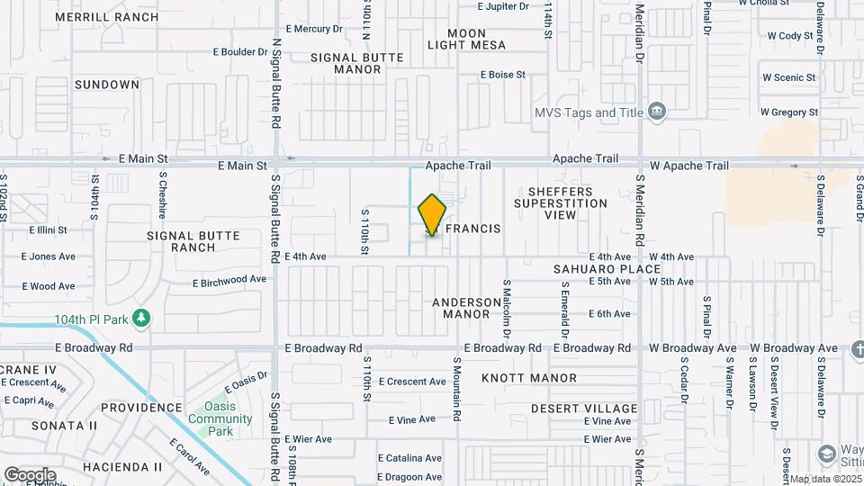 147 S 111th Pl Map and Location Details