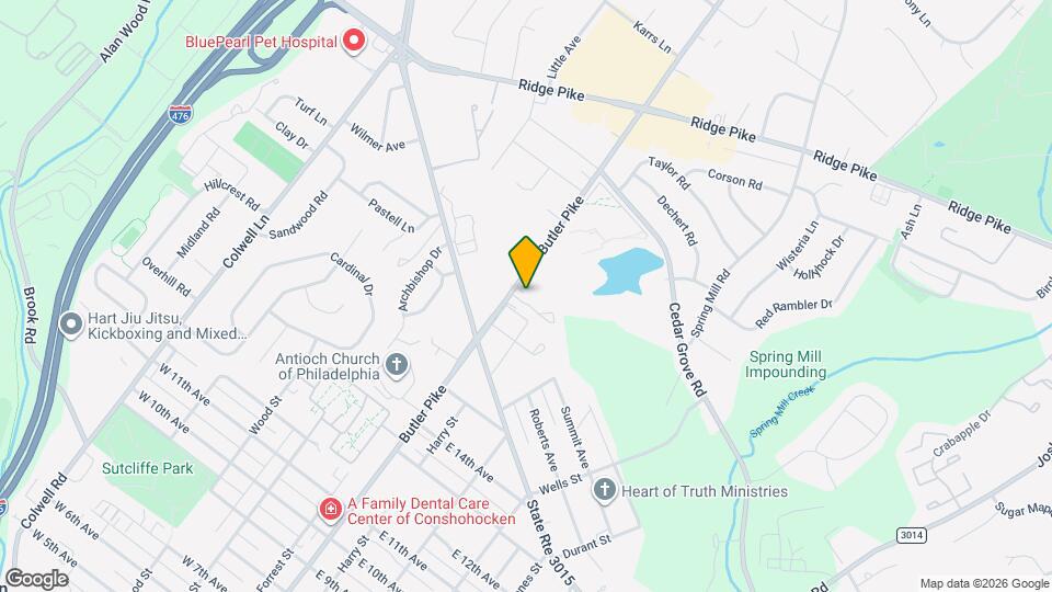 1701 Butler Pike Map and Location Details