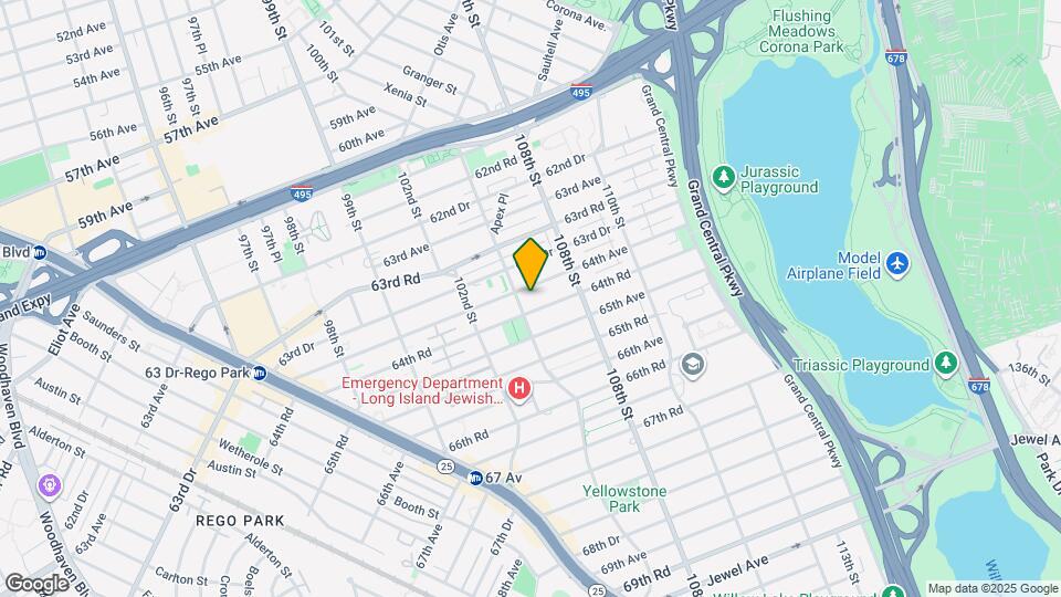 64-05 Yellowstone Blvd-Unit -208 Map and Location Details