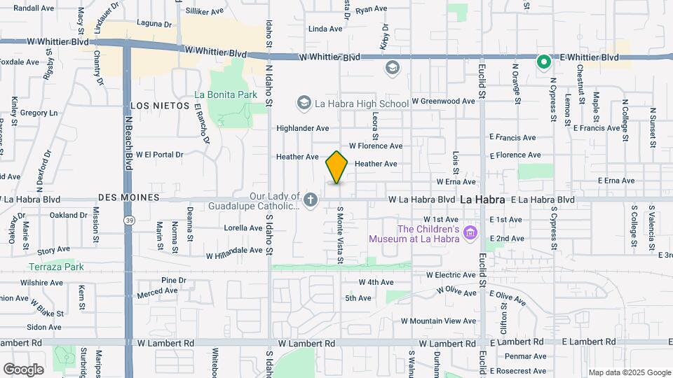 La Habra Hills Apartments Map and Location Details