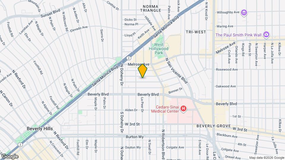 8921 Ashcroft Ave Map and Location Details