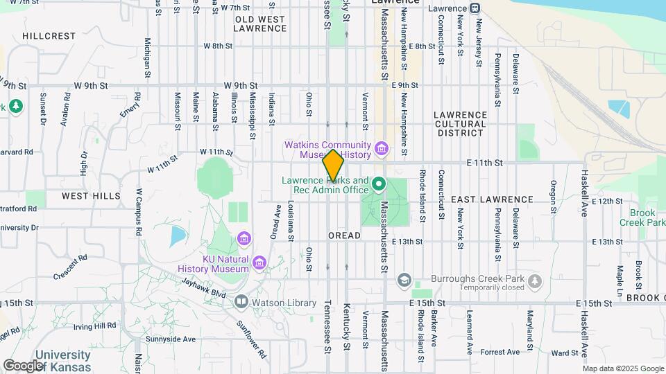1130 Tennessee St Map and Location Details