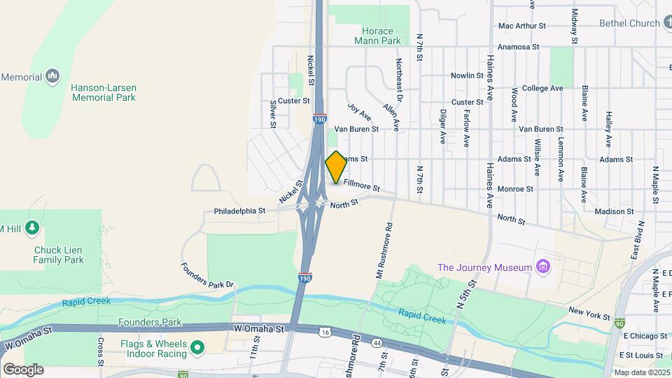 925 Fillmore St Map and Location Details