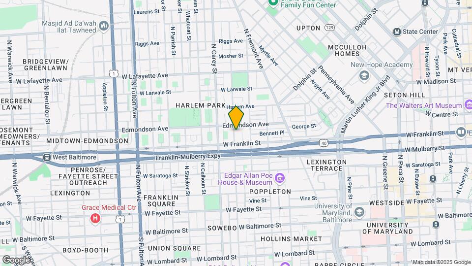 529 N Carrollton Ave Map and Location Details