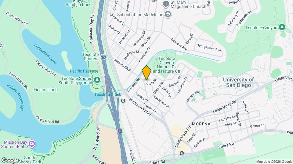 1315 Morena Blvd Map and Location Details