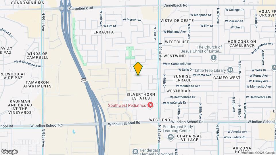 9233 W Roma Ave Mapa y Detalles de la Ubicación