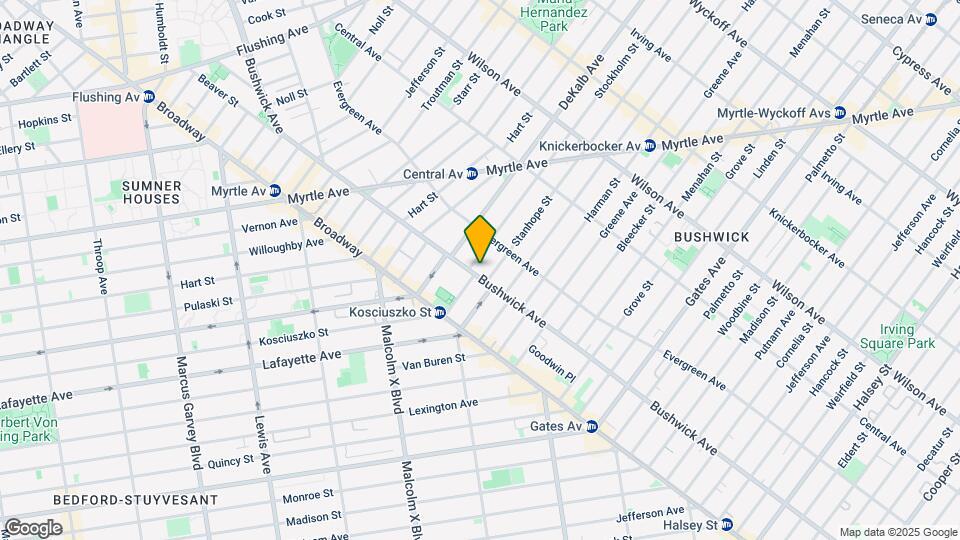 831 Bushwick Ave Map and Location Details