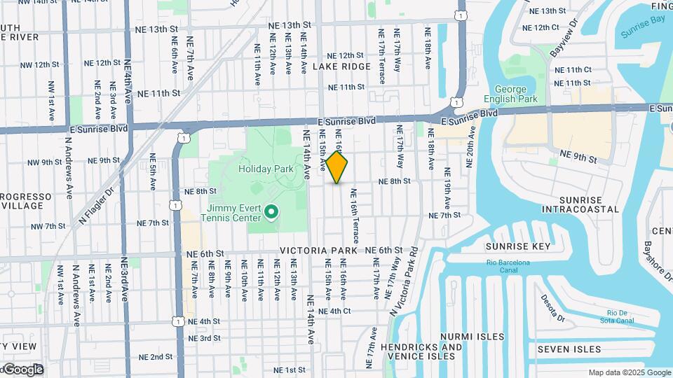 741 NE 16th Ave Map and Location Details